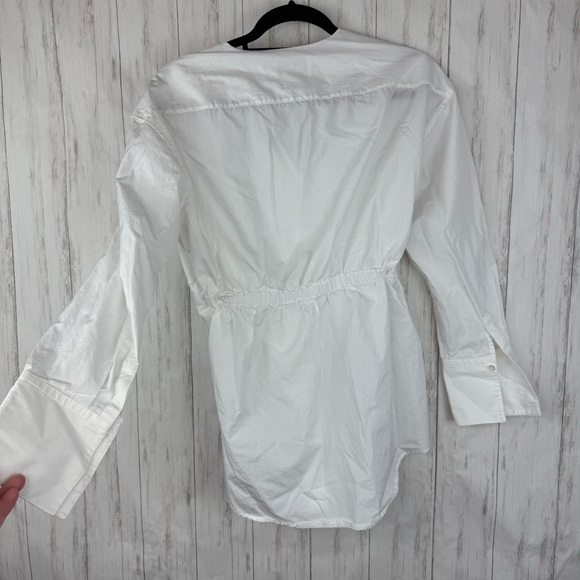 Phillip Lim Long Sleeve Gathered Coset Blouse with Lace-Up Detail - Picture 6 of 6